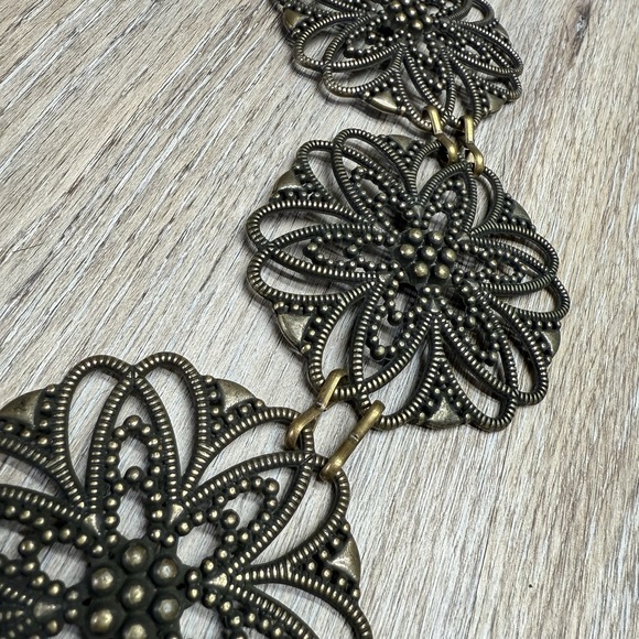 The Unbranded Brand Accessories - Vintage Medallion Chain Belt Waist Hip Metal Jewelry BOHO Chic 1980s